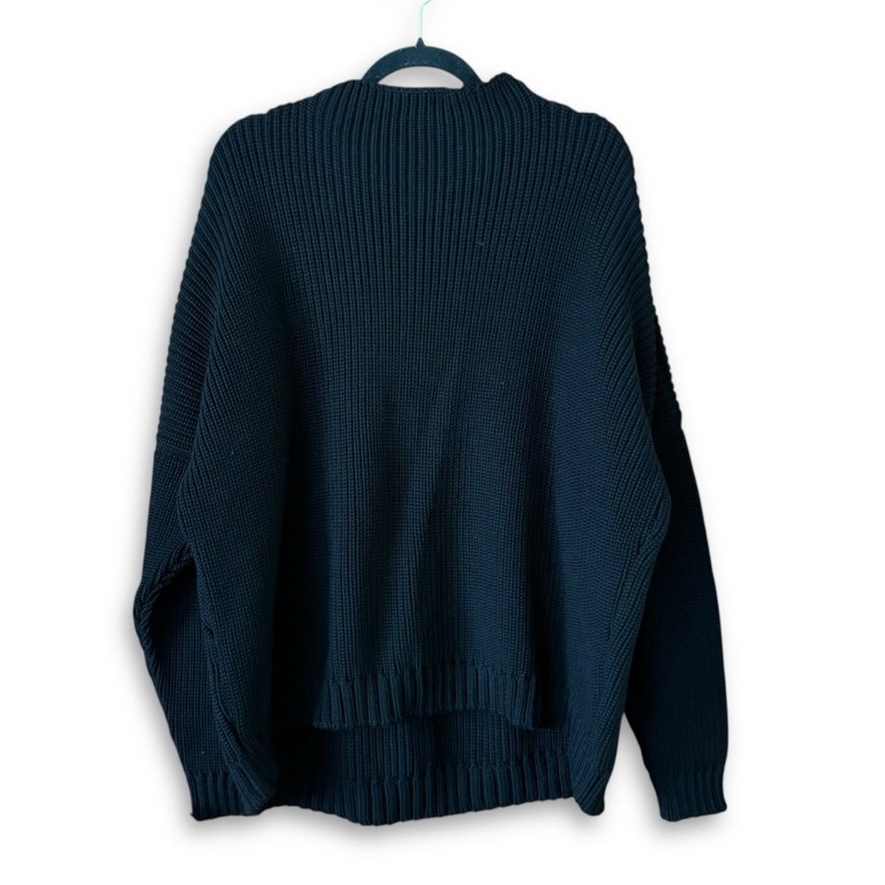 The Knotty Ones Laumes Merino Wool Sweater Black NWT Size Regular Neutral